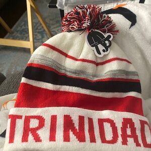 TRINIDAD Pompom Plush Lining Knit Cap Beanie Knitted Warm Ski Winter Hat